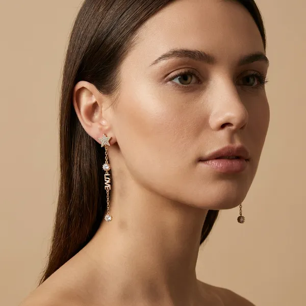 Gold_Star_And_Love_Dangling_Ears_Anti_Tarnish_Earring_For_Women