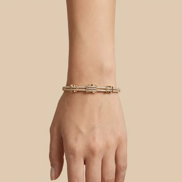 Gold_Dual_Row_Stone_Anti_Tarnish_Ring_Bracelet_For_Women