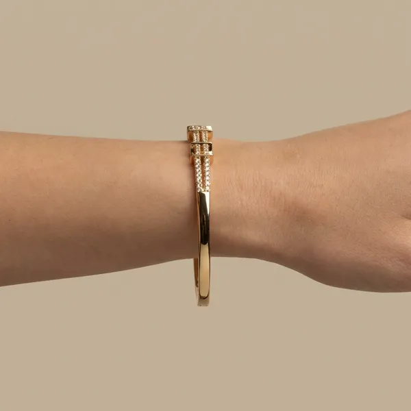 Gold_Dual_Row_Stone_Anti_Tarnish_Ring_Bracelet_For_Women