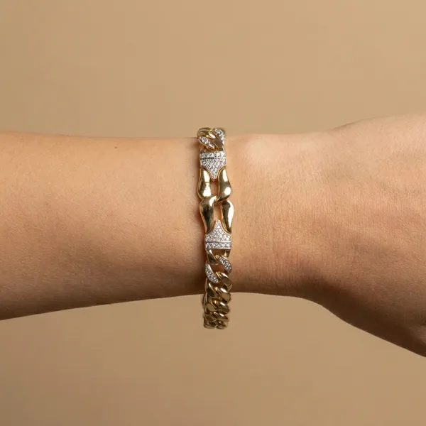 Gold_And_Silver_Sculpted_Pave_Anti_Tarnish_Bracelet_For_Women