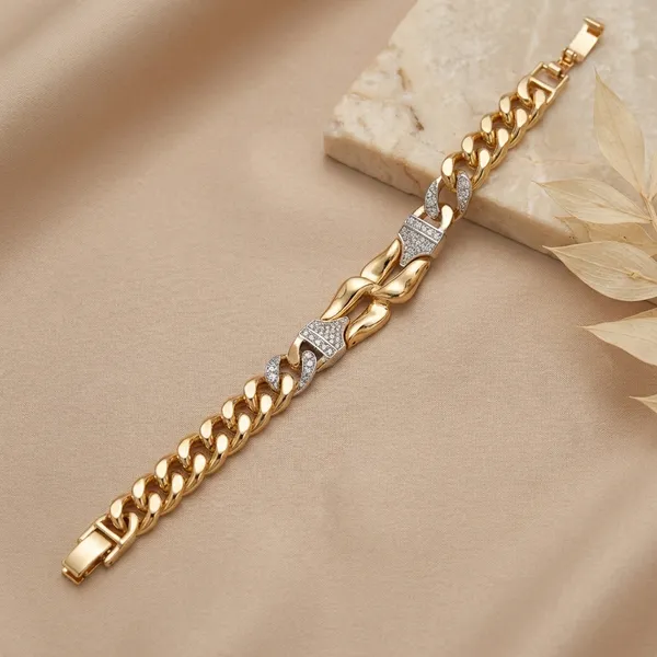 Gold_And_Silver_Sculpted_Pave_Anti_Tarnish_Bracelet_For_Women