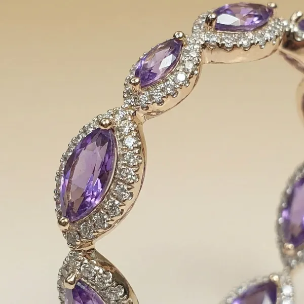 Purple_Marquise_Stone_Hoop_Ears_Anti_Tarnish_Earring_For_Women
