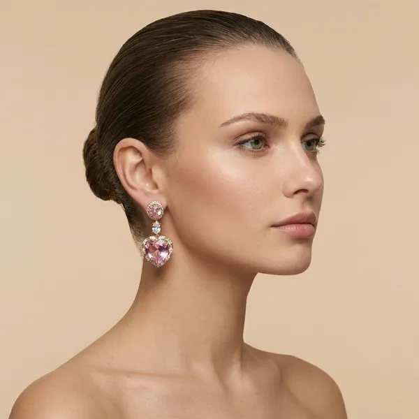 Pink_Heart_Drop_Ears_Anti_Tarnish_Earring_For_Women