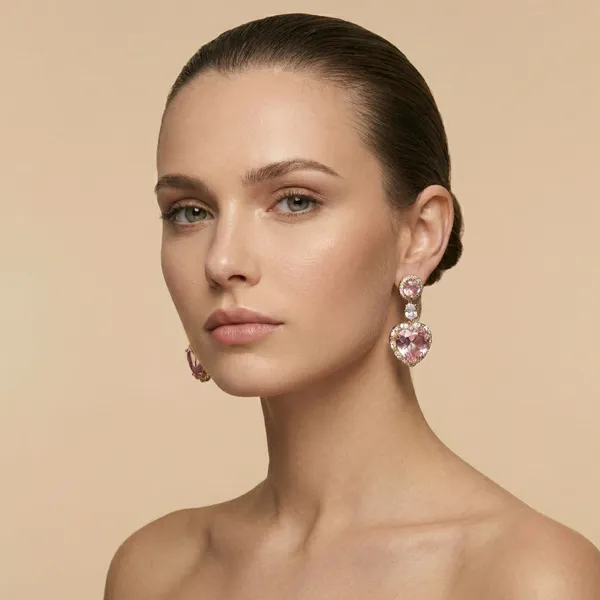 Pink_Heart_Drop_Ears_Anti_Tarnish_Earring_For_Women
