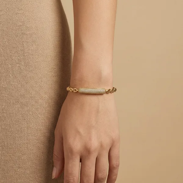 Gold_Diamond_Sparkle_Luxury_Anti_Tarnish_Ring_Bracelet_For_Women