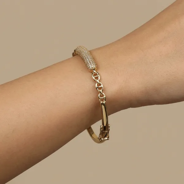 Gold_Diamond_Sparkle_Luxury_Anti_Tarnish_Ring_Bracelet_For_Women