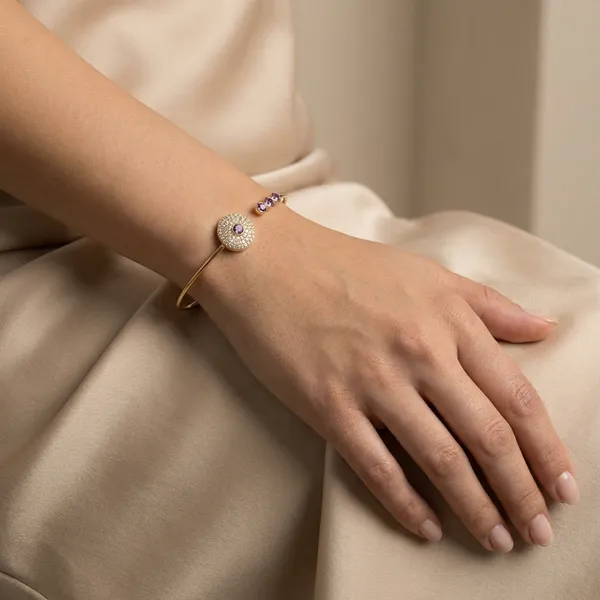 Blush_Halo_Crystal_Anti_Tarnish_Ring_Bracelet_For_Women