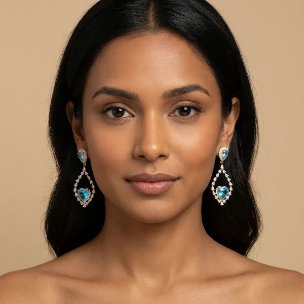 Blue_Heart_Drop_Luxury_Gold_Ears_Anti_Tarnish_Earring_For_Women