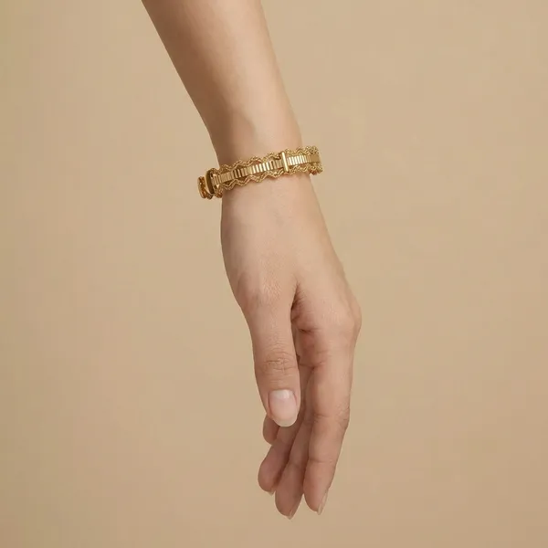 Gold_Wave_Pattern_Open_Anti_Tarnish_Ring_Bracelet_For_Women