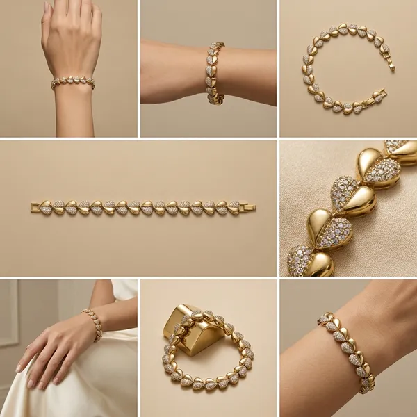 Gold_And_Silver_Twotone_Heart_Anti_Tarnish_Bracelet_For_Women