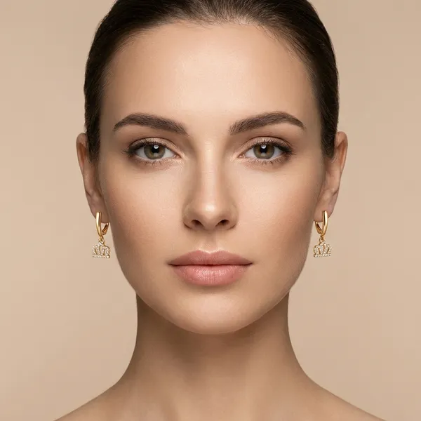 Gold_Crown_Charm_Dangle_Ears_Anti_Tarnish_Earring_For_Women