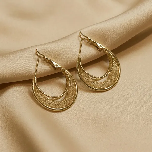 Gold_Mesh_Hoop_Ears_Anti_Tarnish_Earring_For_Women