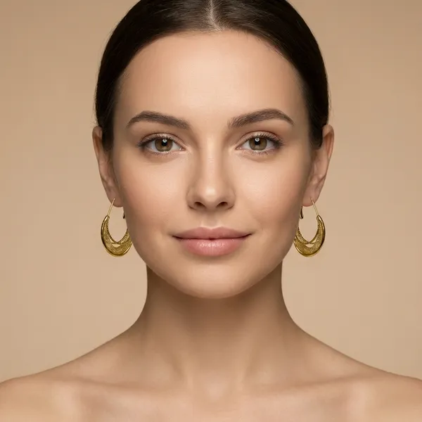 Gold_Mesh_Hoop_Ears_Anti_Tarnish_Earring_For_Women