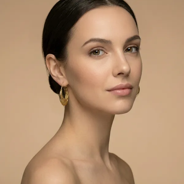 Gold_Mesh_Hoop_Ears_Anti_Tarnish_Earring_For_Women