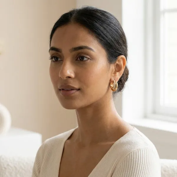 Gold_Triple_Layered_Gold_Hoop_Ears_Anti_Tarnish_Earring_For_Women
