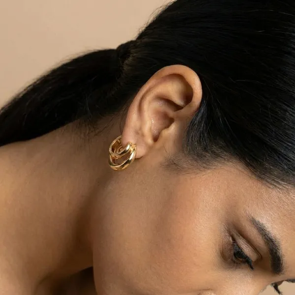 Gold_Triple_Layered_Gold_Hoop_Ears_Anti_Tarnish_Earring_For_Women