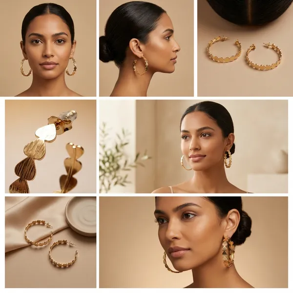 Gold_Heartlinked_Hoop_Ears_Anti_Tarnish_Earring_For_Women