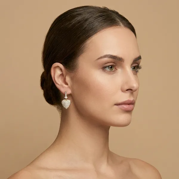 Golden_Heart_Cz_Drop_Ears_Anti_Tarnish_Earring_For_Women