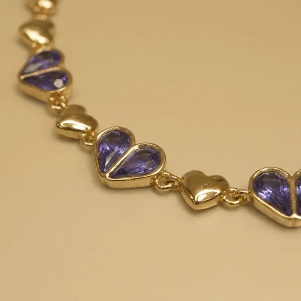 Purple_Amethyst_Heart_Chain_Anti_Tarnish_Bracelet_For_Women