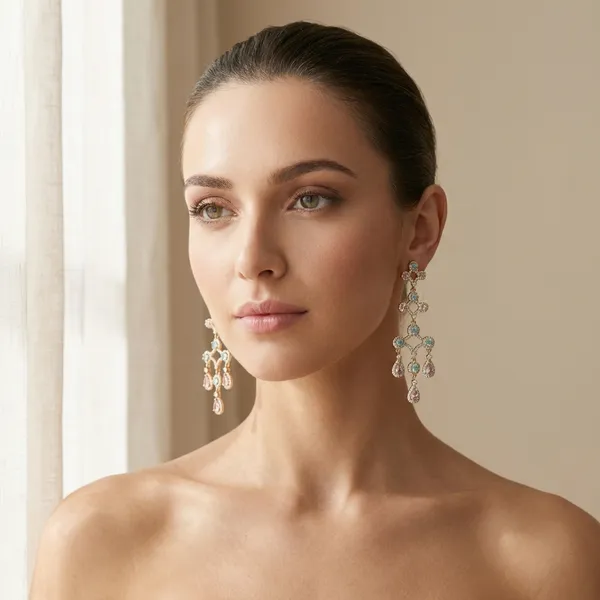 Pastel_Stone_Long_Chandelier_Ears_Anti_Tarnish_Earring_For_Women