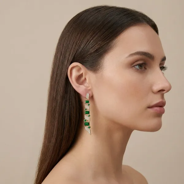 Green_Emerald_Geometric_Statement_Ears_Anti_Tarnish_Earring_For_Women