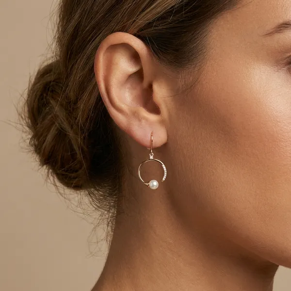 Gold_Pearl_Openhoop_Drop_Ears_Anti_Tarnish_Earring_For_Women