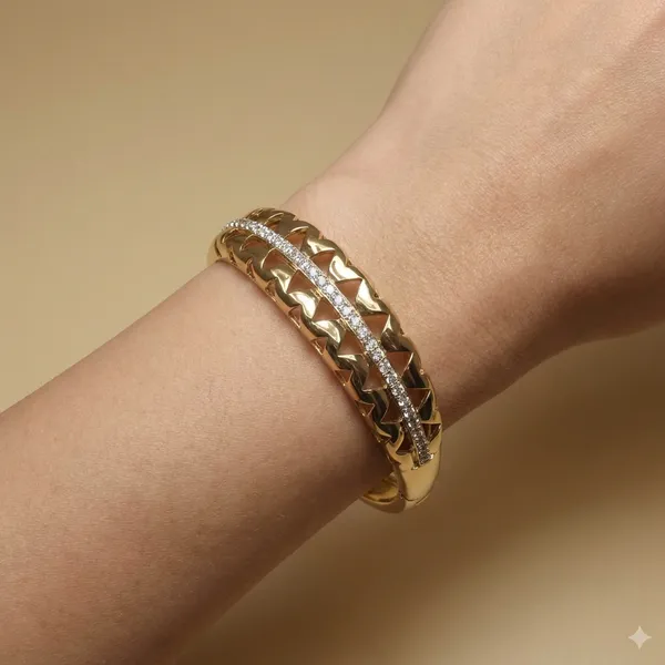 Gold_Geometric_Cuff_Anti_Tarnish_Ring_Bracelet_For_Women