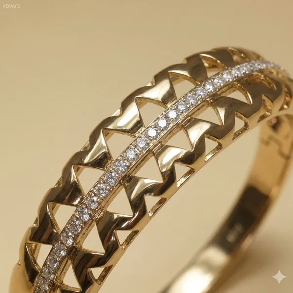 Gold_Geometric_Cuff_Anti_Tarnish_Ring_Bracelet_For_Women