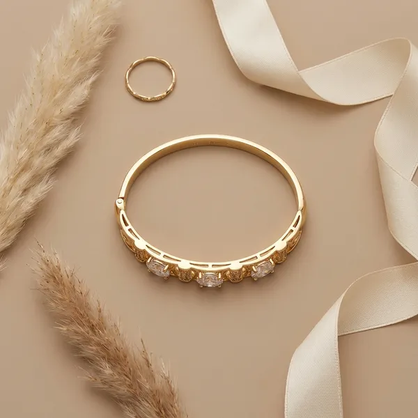 Gold_Crystal_Stone_Anti_Tarnish_Ring_Bracelet_For_Women