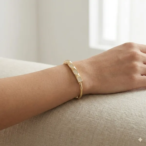 Gold_Studded_Cuff_Anti_Tarnish_Ring_Bracelet_For_Women