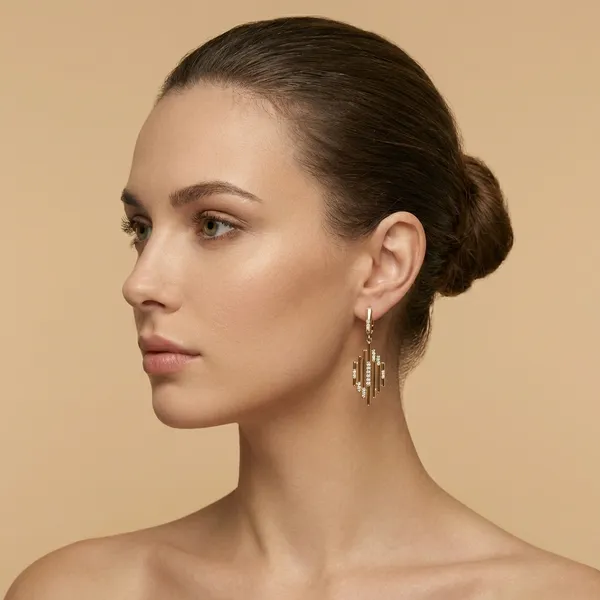 Gold_Layered_Bar_Drop_Ears_Anti_Tarnish_Earring_For_Women