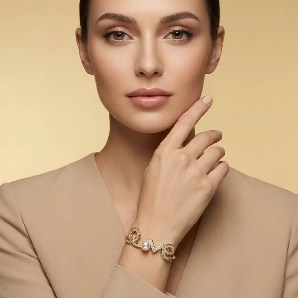 Gold_Love_Script_Pearl_Crystal_Anti_Tarnish_Ring_Bracelet_For_Women