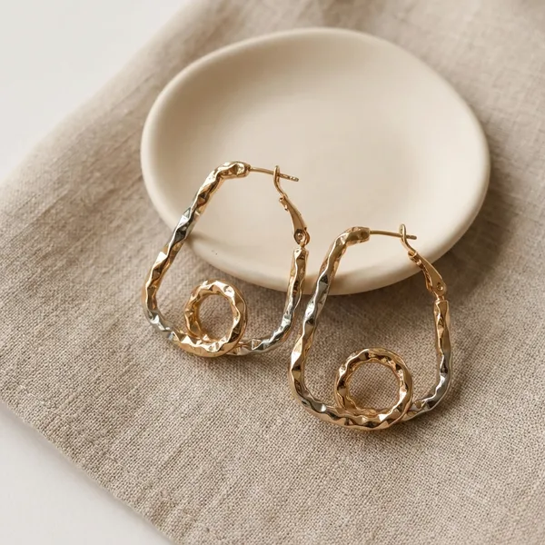 Gold_And_Silver_Dual_Tone_Geometric_Twist_Hoop_Ears_Anti_Tarnish_Earring_For_Women