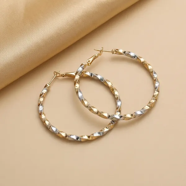 Gold_And_Silver_Textured_Dual_Tone_Hoop_Ears_Anti_Tarnish_Earring_For_Women