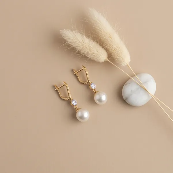 Gold_Pearl_Drop_Ears_With_Zircon_Accent_Anti_Tarnish_Earring_For_Women