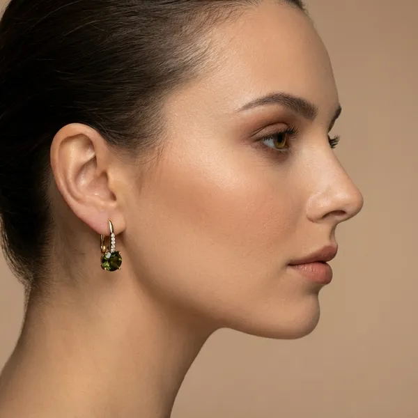 Green_Crystal_Plateddrop_Ears_Anti_Tarnish_Earring_For_Women