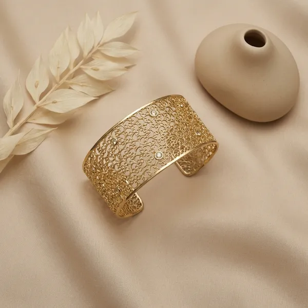Gold_Filigree_Cuff_Anti_Tarnish_Ring_Bracelet_For_Women