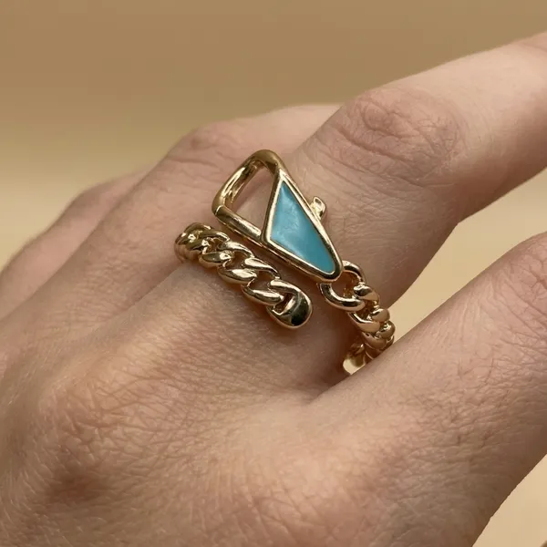 Turquoise_Gold_Chain_Enamel_Anti_Tarnish_Finger_Ring_For_Women