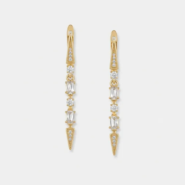Gold_Geometric_Baguette_Zircon_Drop_Ears_Anti_Tarnish_Earring_For_Women