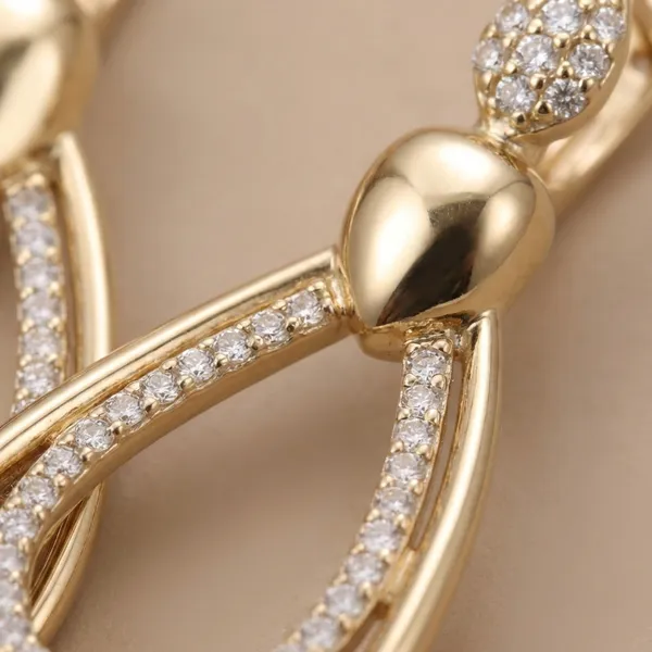 Gold_Teardrop_Loop_Ears_Anti_Tarnish_Earring_For_Women