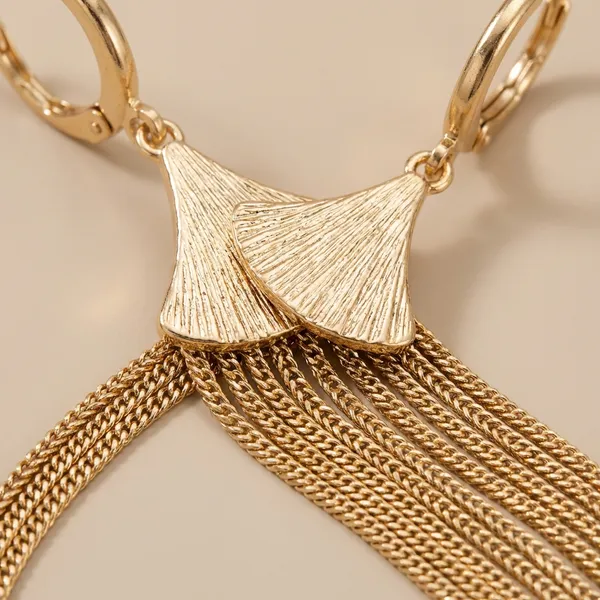 Plated_Long_Tassel_Chain_Ears_Anti_Tarnish_Earring_For_Women
