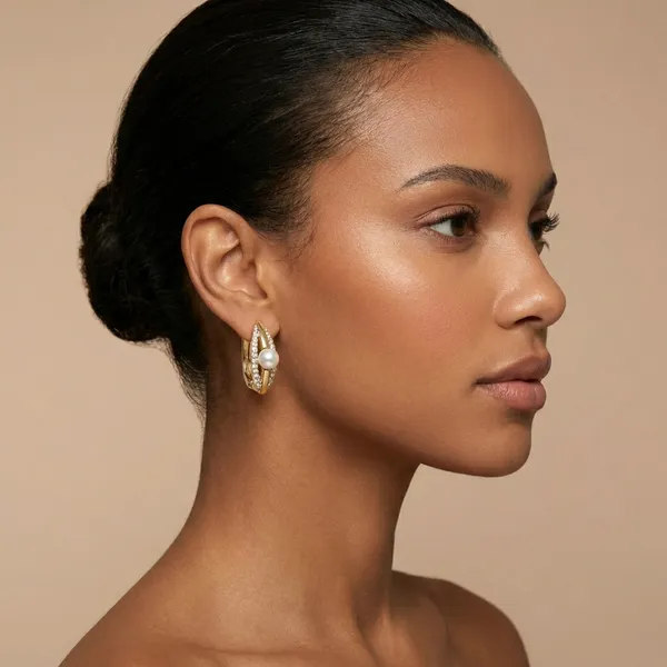 Gold_Pearl_Crisscross_Huggie_Ears_Anti_Tarnish_Earring_For_Women
