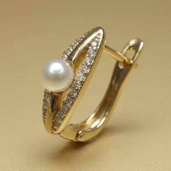 Gold_Pearl_Crisscross_Huggie_Ears_Anti_Tarnish_Earring_For_Women