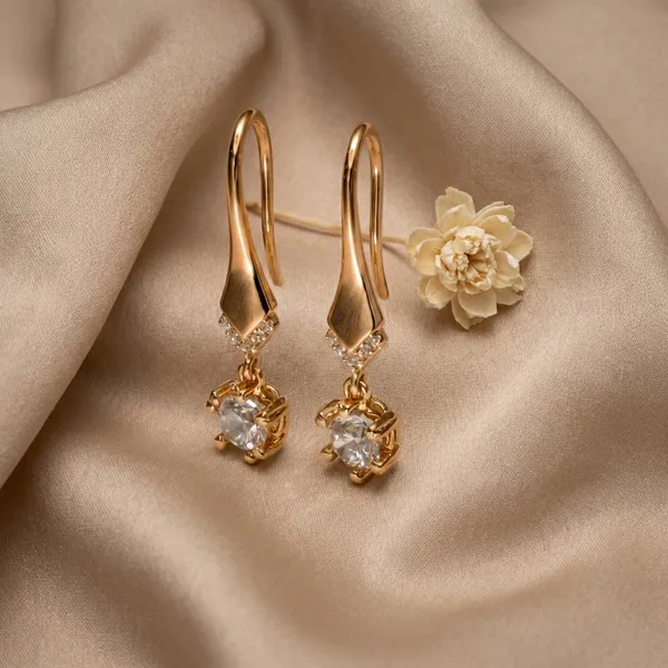 Gold_Drop_Ears_With_Solitaire_Crystal_Anti_Tarnish_Earring_For_Women