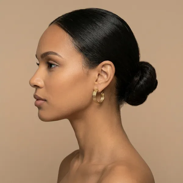 Gold_Textured_Hoop_Ears_Anti_Tarnish_Earring_For_Women