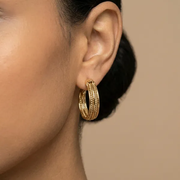 Gold_Textured_Hoop_Ears_Anti_Tarnish_Earring_For_Women