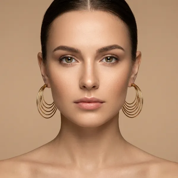 Gold_Multilayer_Textured_Hoop_Ears_Anti_Tarnish_Earring_For_Women