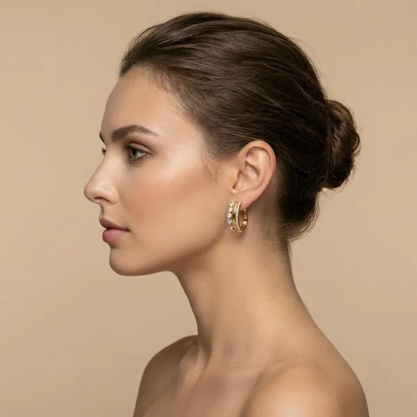 Gold_Crystal_Triple_Row_Ear_Cuff_Ears_Anti_Tarnish_Earring_For_Women