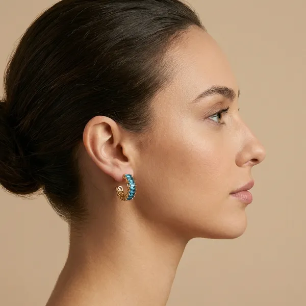 Blue_Baguette_Stone_Gold_Hoop_Ears_Anti_Tarnish_Earring_For_Women