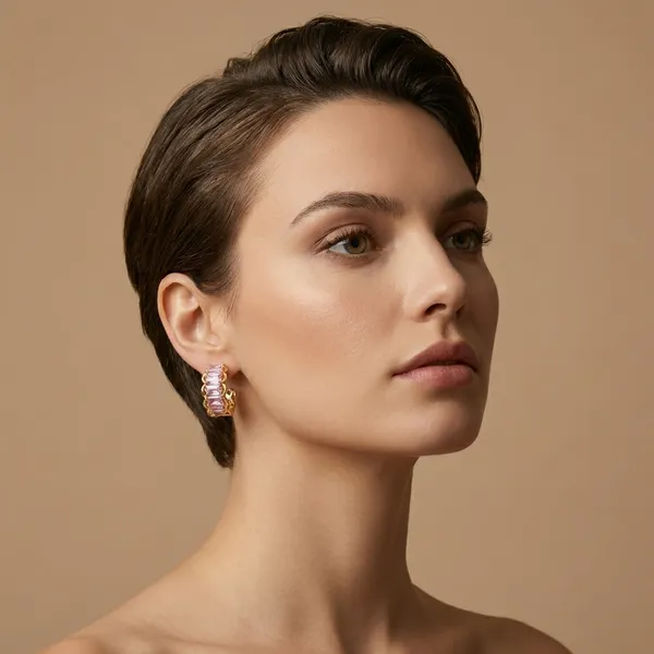 Pink_Crystal_Hoop_Ears_Anti_Tarnish_Earring_For_Women